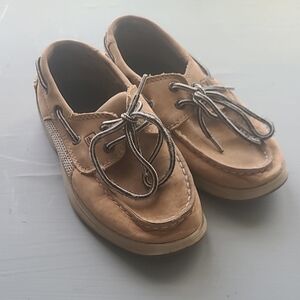 Boys Tan Boat Shoes